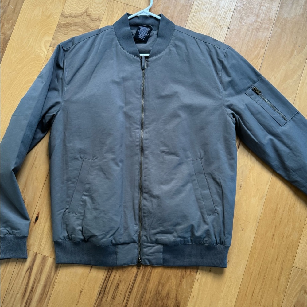 Men's Gray Bomber Jacket